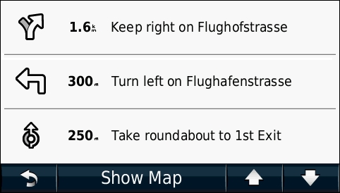 GARMIN Nuvi 1490T - Directions
