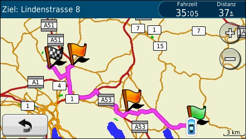 GARMIN Nuvi 1490T - Route