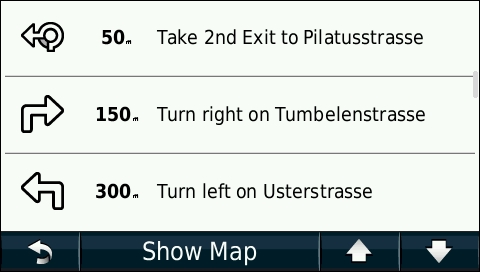 GARMIN Nuvi 1690 - Directions