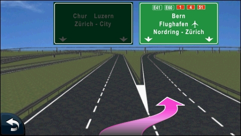 GARMIN Nuvi 1690 - Lane assistant