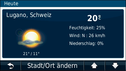GARMIN Nuvi 1690 - Wetter