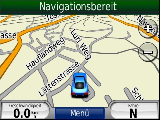 GARMIN Nuvi 550 - Karte im Tag-Modus