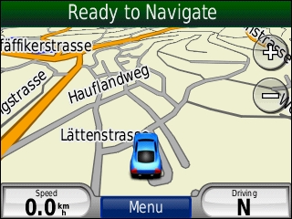 GARMIN Nuvi 550 - Map in day mode