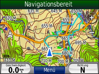 GARMIN Nuvi 550 - Topografische Karte