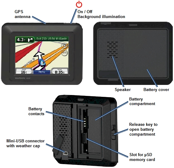 Overview GARMIN Nuvi 550