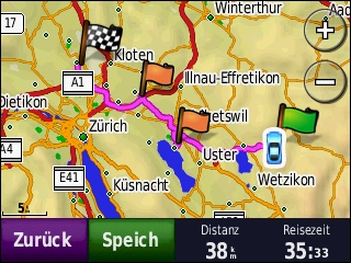 GARMIN Nuvi 550 - Route