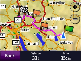 GARMIN Nuvi 550 - Route