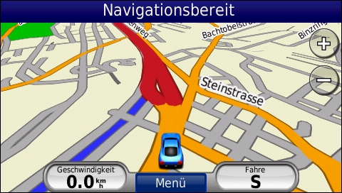 GARMIN Nuvi 765T - Karte im Tag-Modus