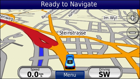 GARMIN Nuvi 765T - Map in day mode