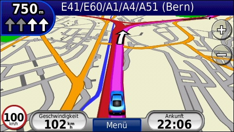 GARMIN Nuvi 765T - Navigationsanweisung