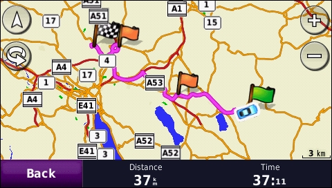 GARMIN Nuvi 765T - Route