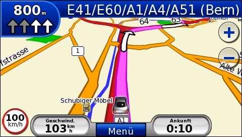 GARMIN Nuvi 865T - Navigationsanweisung