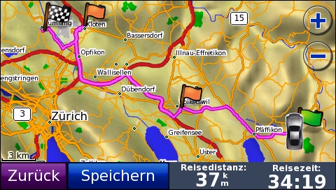 GARMIN Nuvi 865T - Route