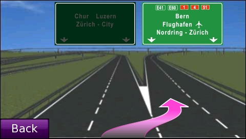 GARMIN Nuvi 865T - Lane Assistant