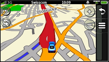 GARMIN nuvifone G60 - Karte im Tag-Modus