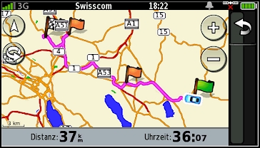 GARMIN nuvifone G60 - Route