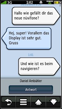 GARMIN nuvifone G60 - SMS