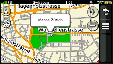 GARMIN nuvifone G60 - Suche - Karte