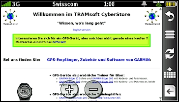 GARMIN nuvifone G60 - Web-Browser