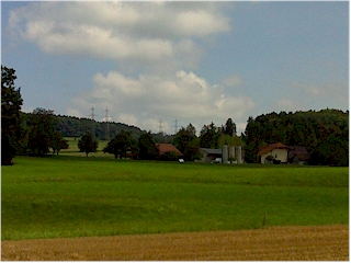 Countryside with farm