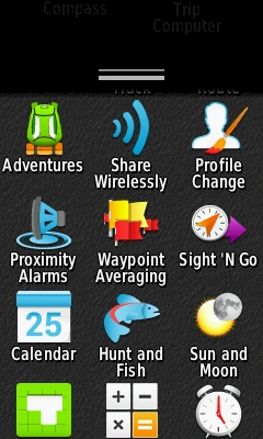 GARMIN Oregon 600 series - Applications (2 of 3)