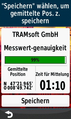 GARMIN Oregon 600-Serie - Wegpunktmittelung