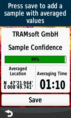 GARMIN Oregon 600 series - Waypoint Averaging