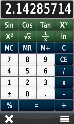 GARMIN Oregon 600 series - Calculator