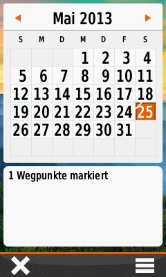 GARMIN Oregon 600-Serie - Kalender