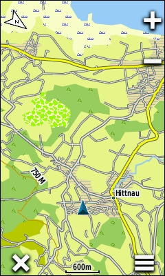 GARMIN Oregon 600t/650t - Topografische Europakarte Hittnau, Schweiz