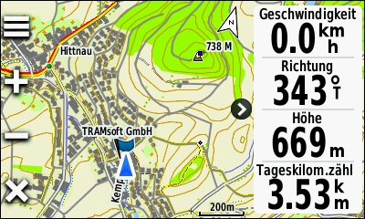 GARMIN Oregon 600-Serie - Topografische Karte der Schweiz (Vektor-Darstellung)