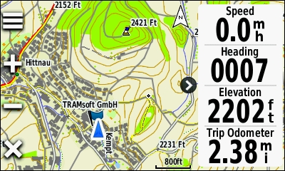 GARMIN Oregon 600-Serie - Topographic map of Switzerland (vector view)