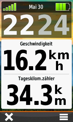 GARMIN Oregon 600-Serie - Trip Computer mit grossen Datenfelder (Hochformat)