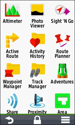 GARMIN Oregon 700 series - Applications (2 of 4)