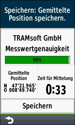 GARMIN Oregon 700-Serie - Wegpunktmittelung