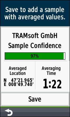 GARMIN Oregon 700 series - Waypoint Averaging