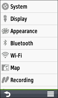 GARMIN Oregon 700 series - Settings