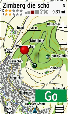 GARMIN Oregon 700 series - Geocache on Map