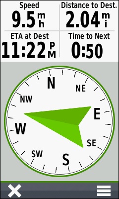 GARMIN Oregon 700 series - Compass