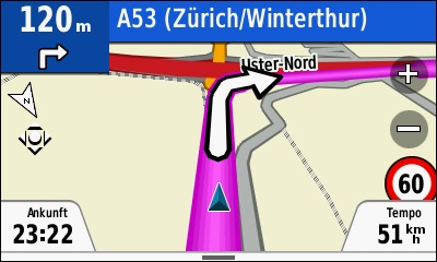 GARMIN Oregon 700-Serie - Navigation auf Strassenkarte