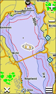GARMIN Oregon 700 series - Map of the Swiss Lakes