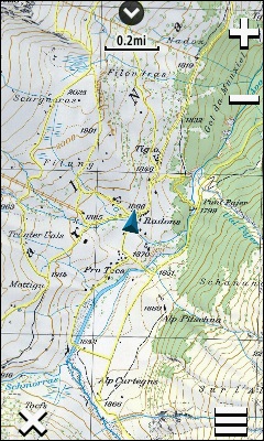 GARMIN Oregon 700 series - Topographic map of Switzerland (pattern view)