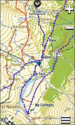 GARMIN Oregon 700 series - Topographic map of Switzerland (vector view)