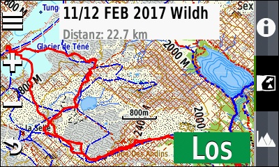 GARMIN Oregon 700-Serie - Track auf Karte