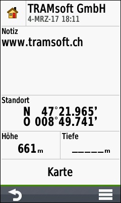 GARMIN Oregon 700 series - Wegpunkt