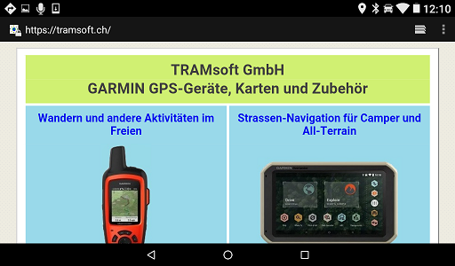 GARMIN Overlander - Web-Browser