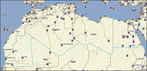 GARMIN Overlander - City Navigator North Africa: Coverage