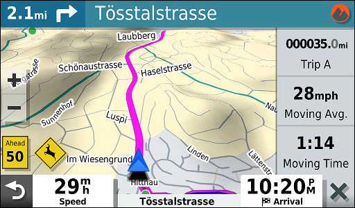 GARMIN Overlander - Drive - Route