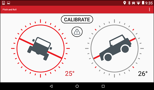GARMIN Overlander - Pitch and Roll