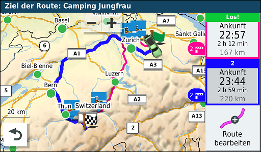 GARMIN Overlander - Routen